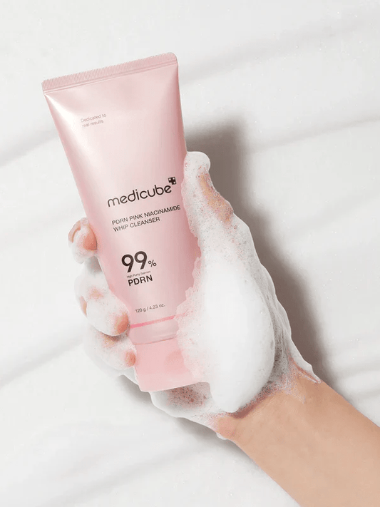 medicube PDRN Pink Niacinamide Whip Cleanser 120g | Lakinza K - beauty Canada