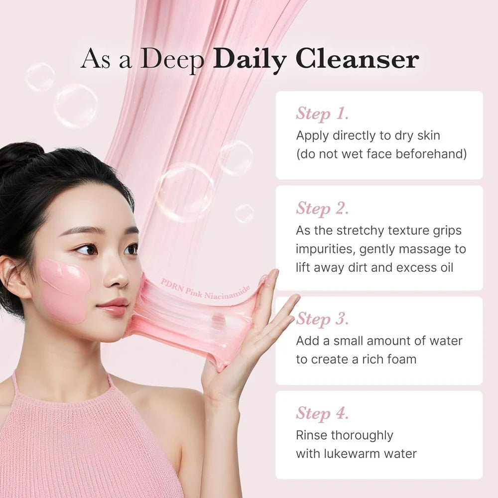 Medicube PDRN Pink Niacinamide Whip Cleanser 120g | Lakinza K - beauty Canada