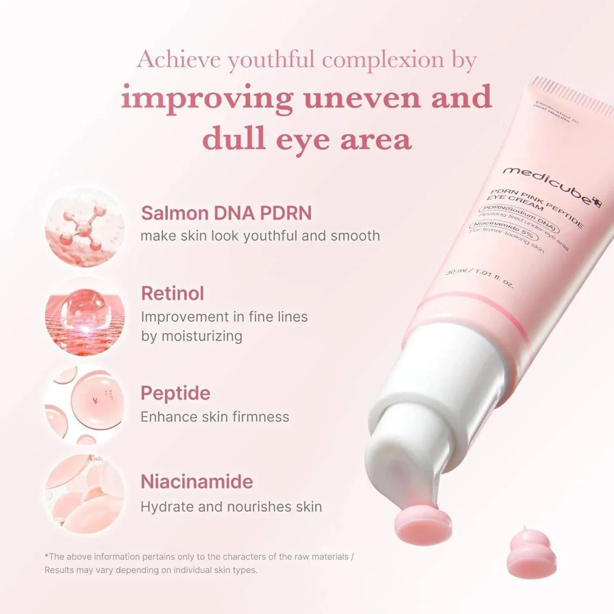 Medicube PDRN Pink Peptide Eye Serum 30ml Lakinza K-beauty