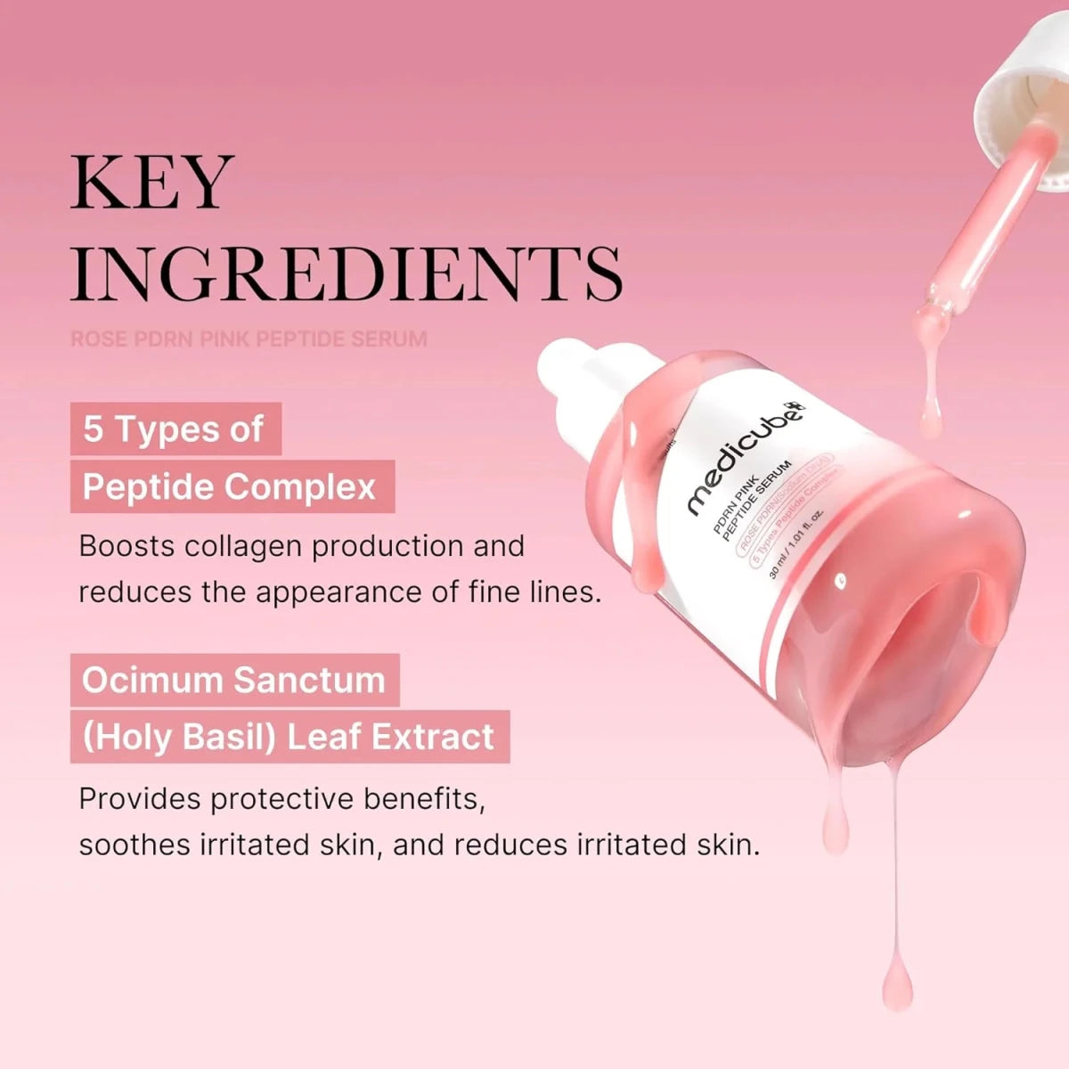 Medicube PDRN Pink Peptide Serum 30ml | Lakinza K - beauty Canada
