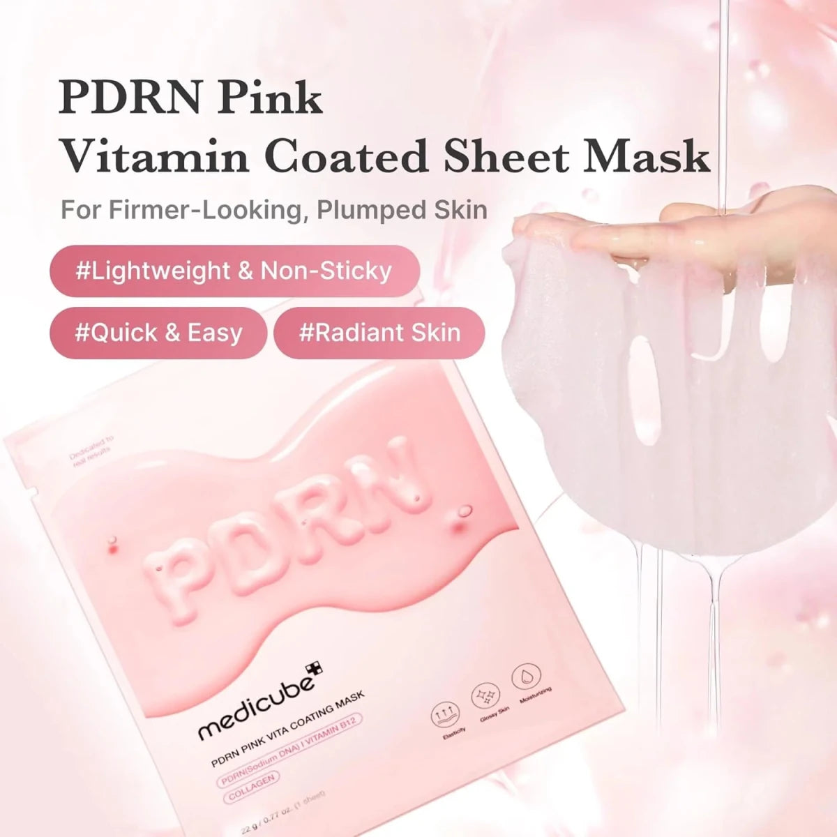 Medicube PDRN Pink Vita Coating Mask 22g Lakinza K-beauty
