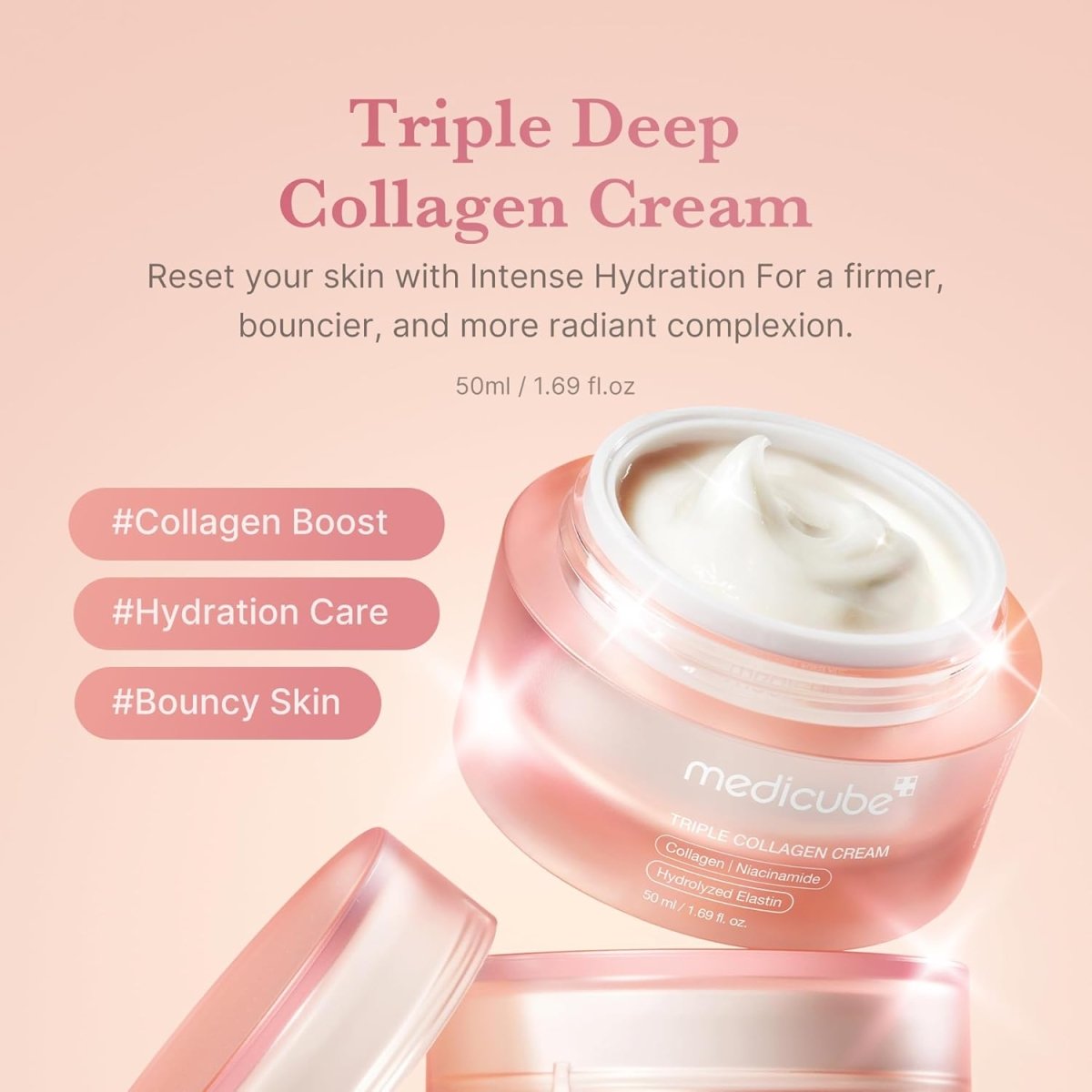 Medicube Triple Collagen Cream 50ml Lakinza K-beauty