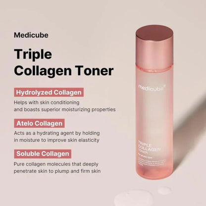 medicube Triple Collagen Toner 140ml | Lakinza K - beauty Canada