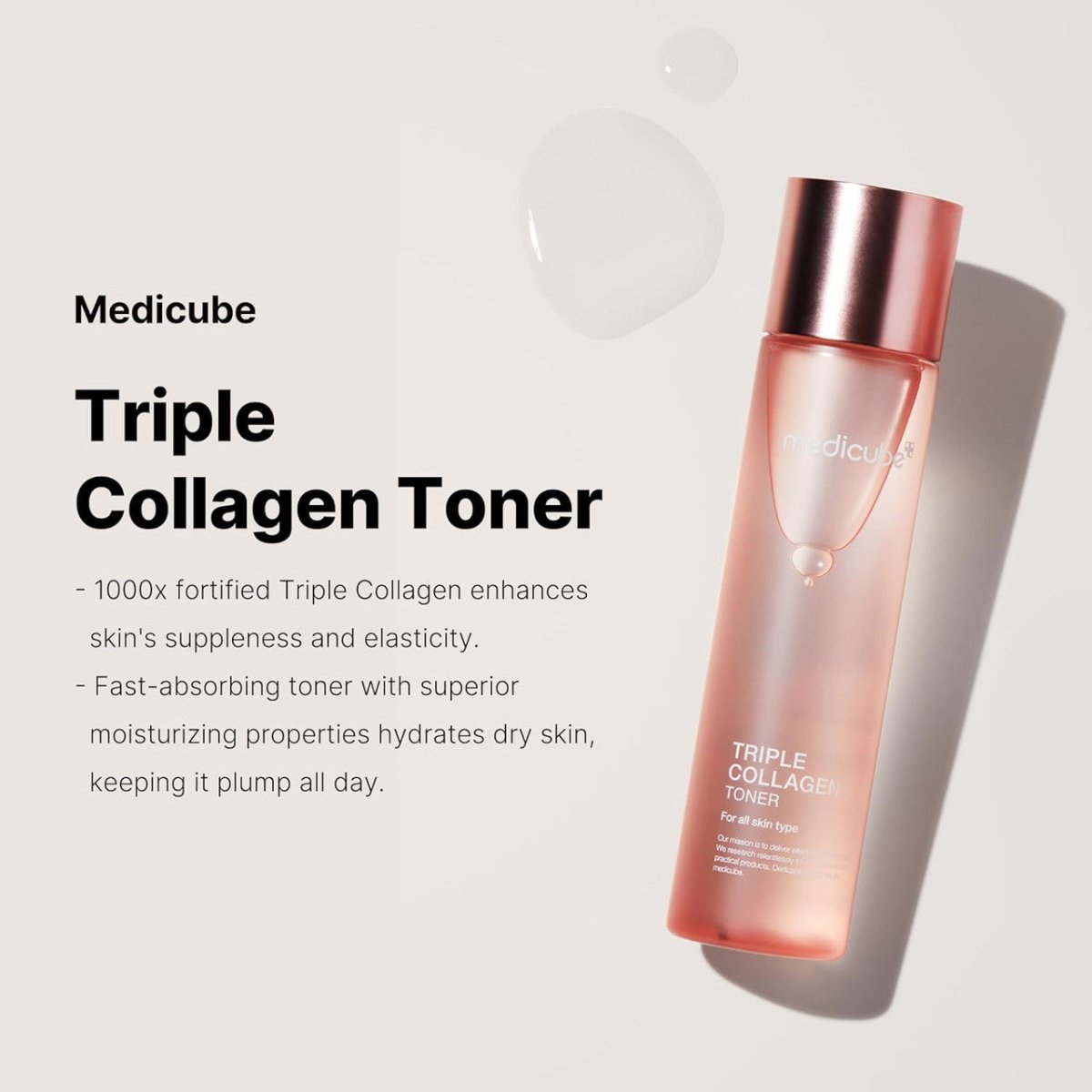 Medicube Triple Collagen Toner 140ml Lakinza K-beauty