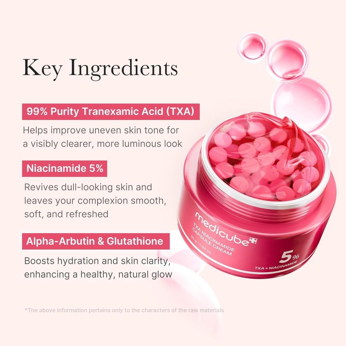 Medicube TXA Niacinamide Capsule Cream 55g Lakinza K-beauty