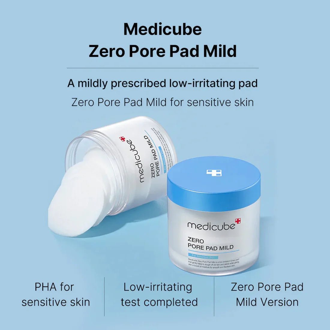 Medicube Zero Pore Mild Pad 155g / 70 pads Lakinza K-beauty