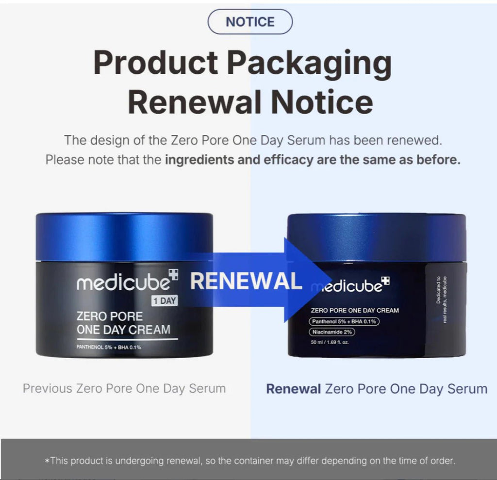 Medicube Zero Pore One Day Cream 50ml | Lakinza K - beauty Canada