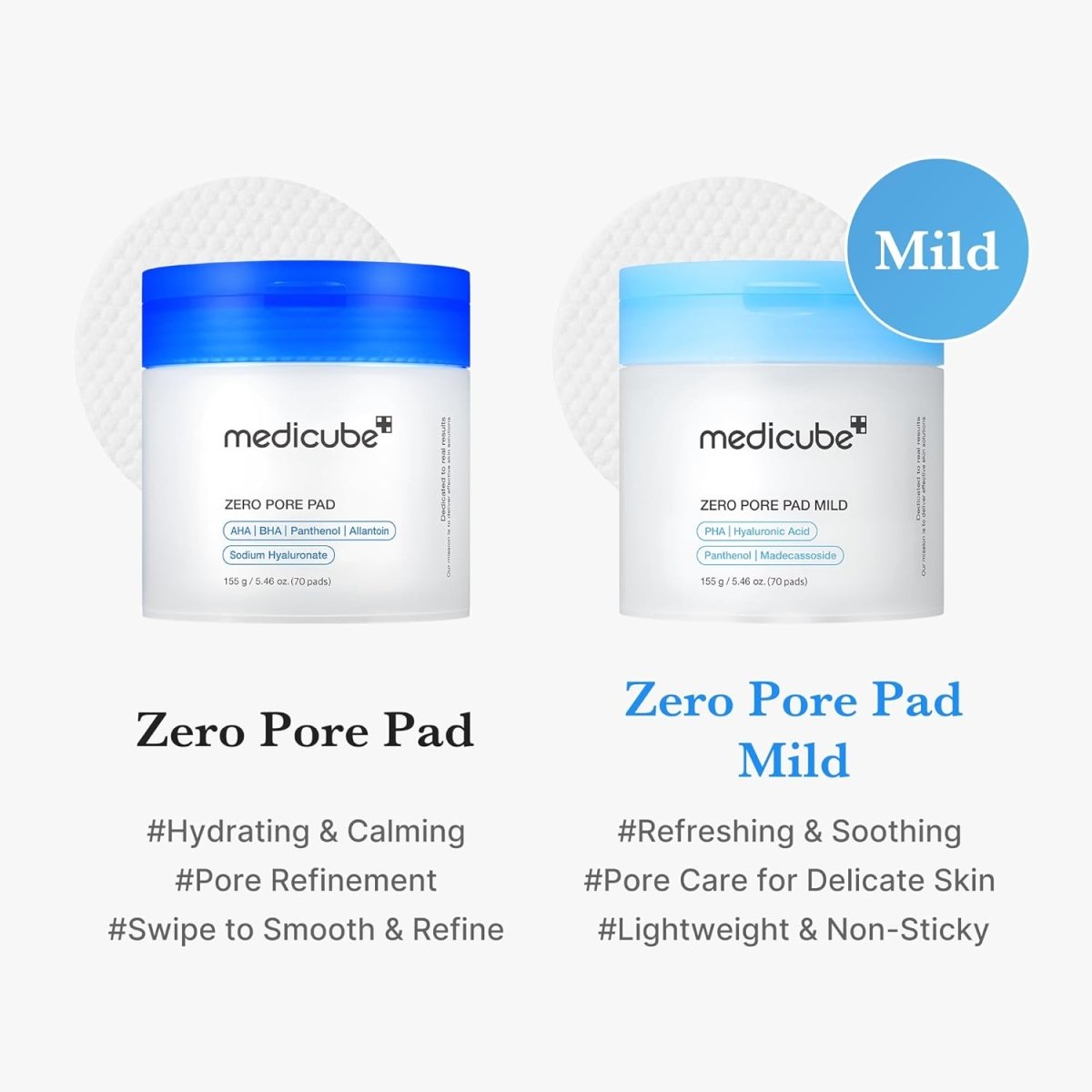 Medicube Zero Pore Pad 155g / 70 pads Lakinza K-beauty