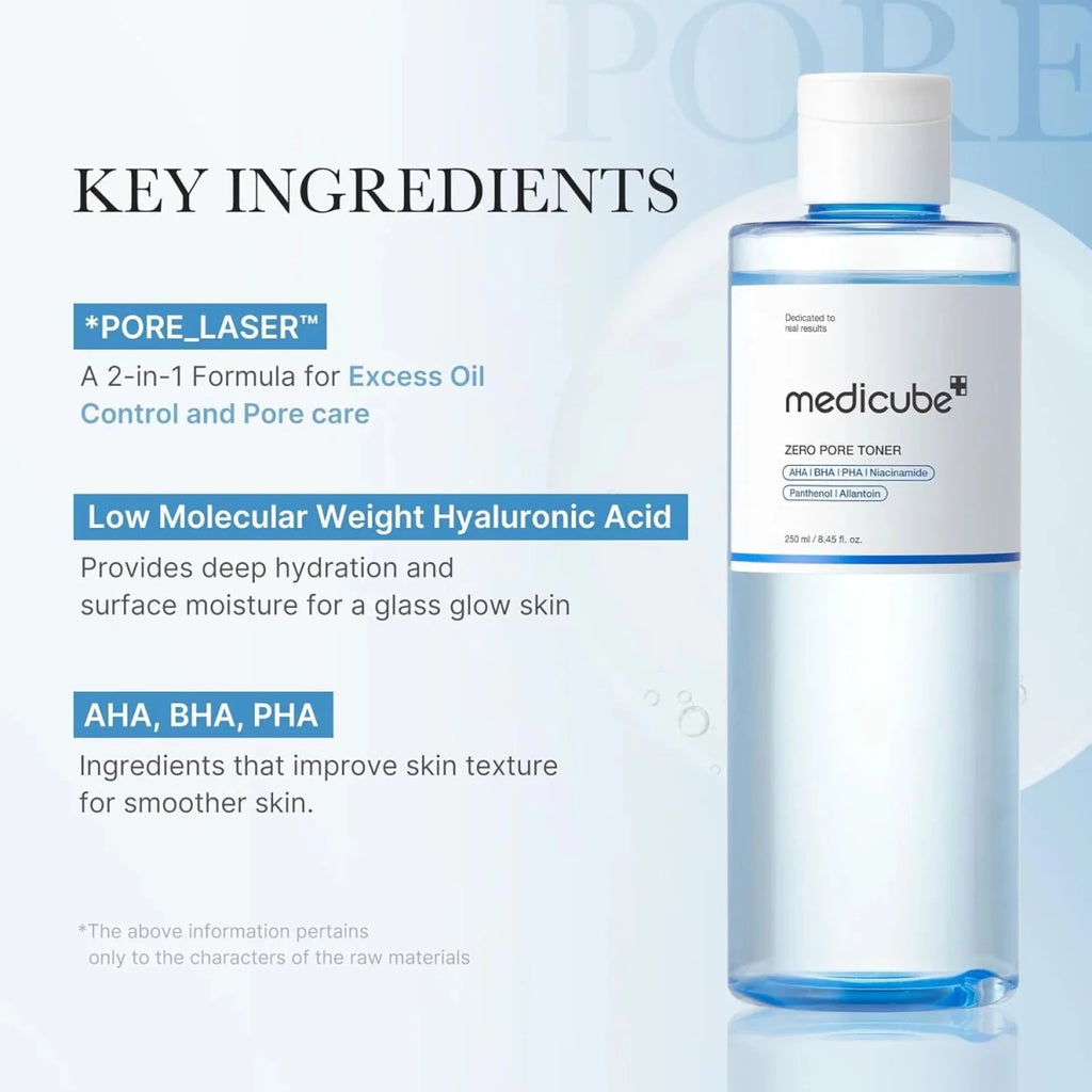 Medicube Zero Pore Toner 250ml | Lakinza K - beauty Canada