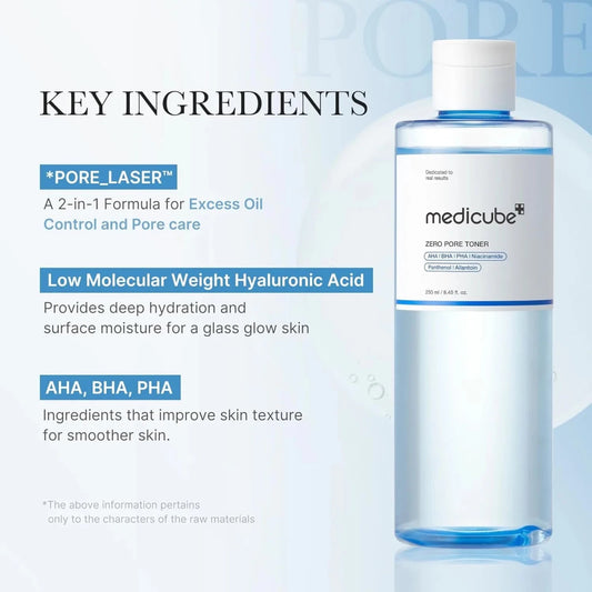 Medicube Zero Pore Toner 250ml | Lakinza K - beauty Canada