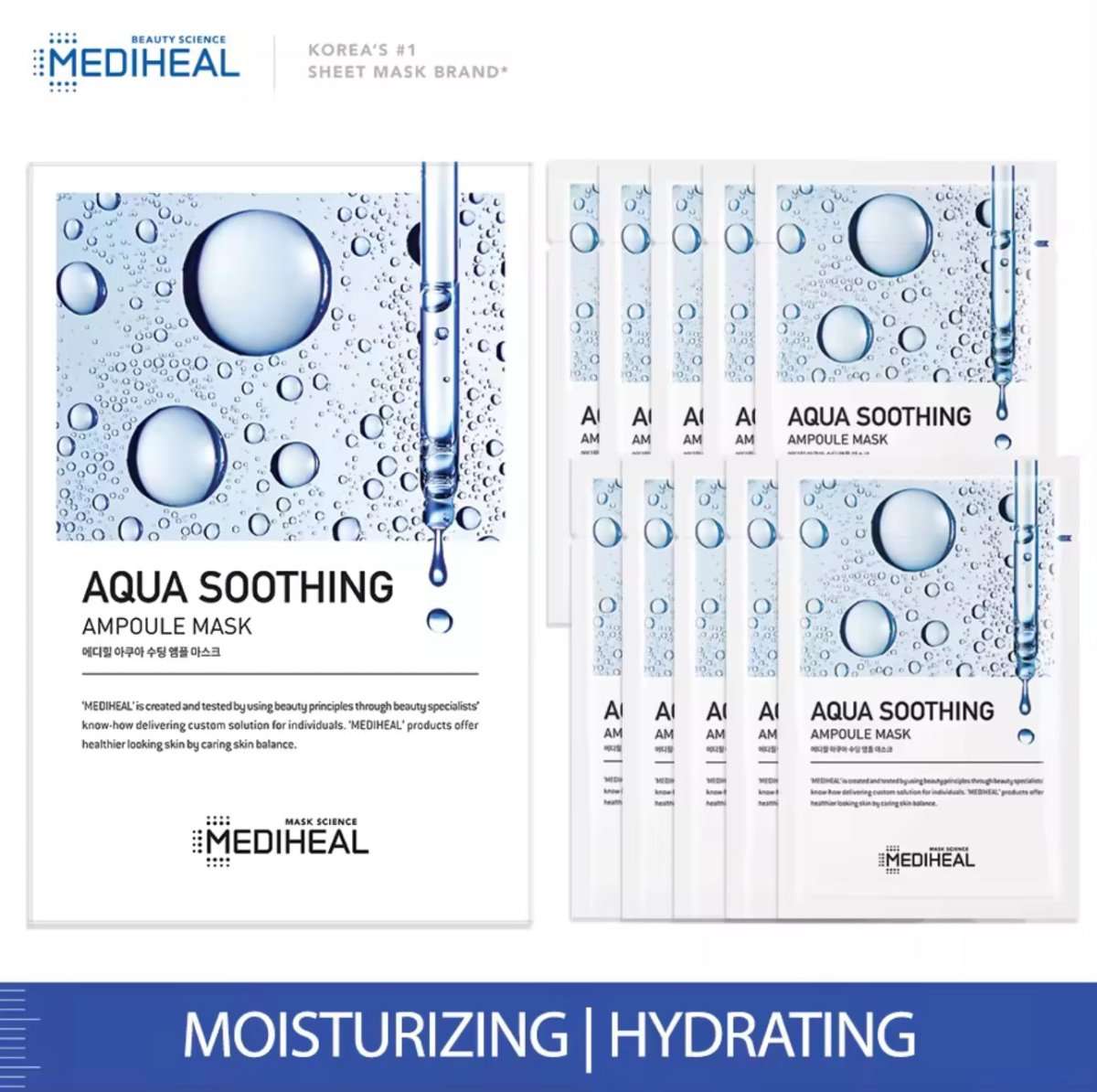 Mediheal Aqua Soothing Ampoule Mask 25ml Lakinza K-beauty