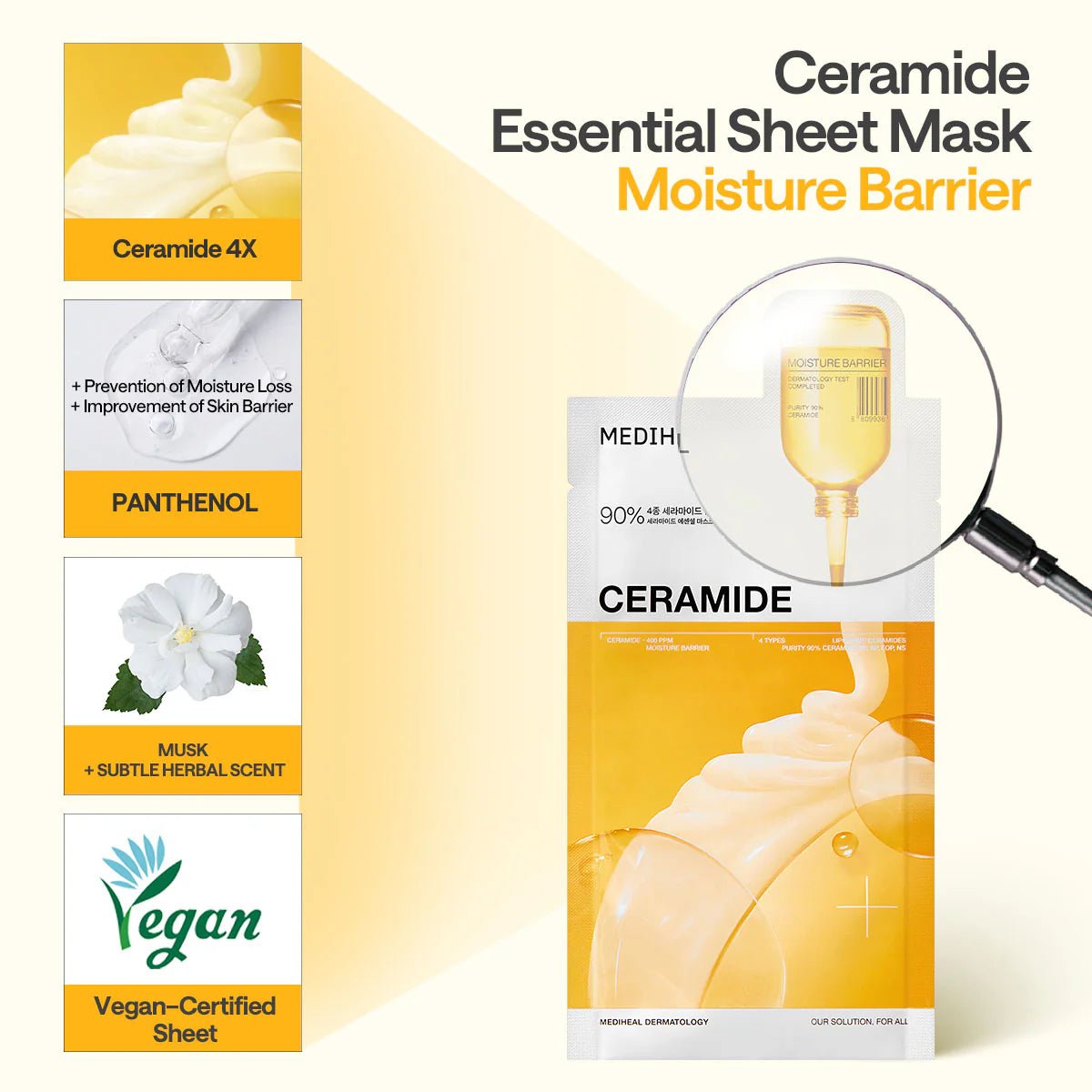 Mediheal Ceramide Essential Mask_Moisture Barrier 24ml | Lakinza K - beauty Canada
