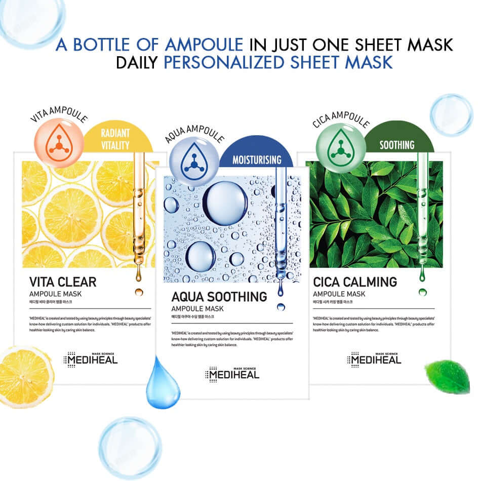 Mediheal Cica Calming Ampoule Mask 25ml Lakinza K-beauty