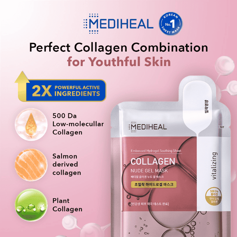 Mediheal Collagen Nude Gel Mask 30ml Lakinza K-beauty