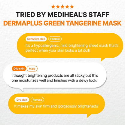 Mediheal Dermaplus Green Tangerine Mask 22ml | Lakinza K - beauty Canada