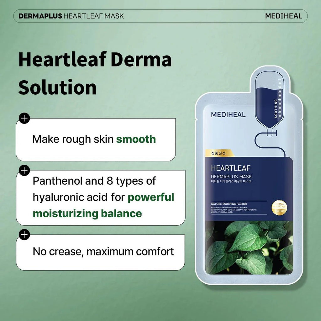 Mediheal Dermaplus Heartleaf Mask 22ml | Lakinza K - beauty Canada