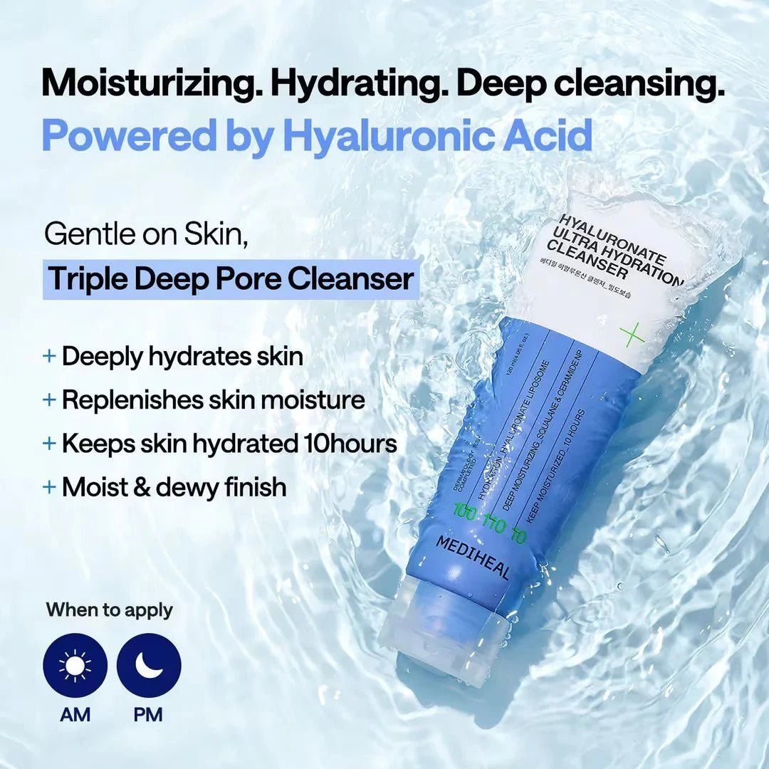 Mediheal Hyaluronate Cleanser_Ultra Hydration 120ml Lakinza K-beauty