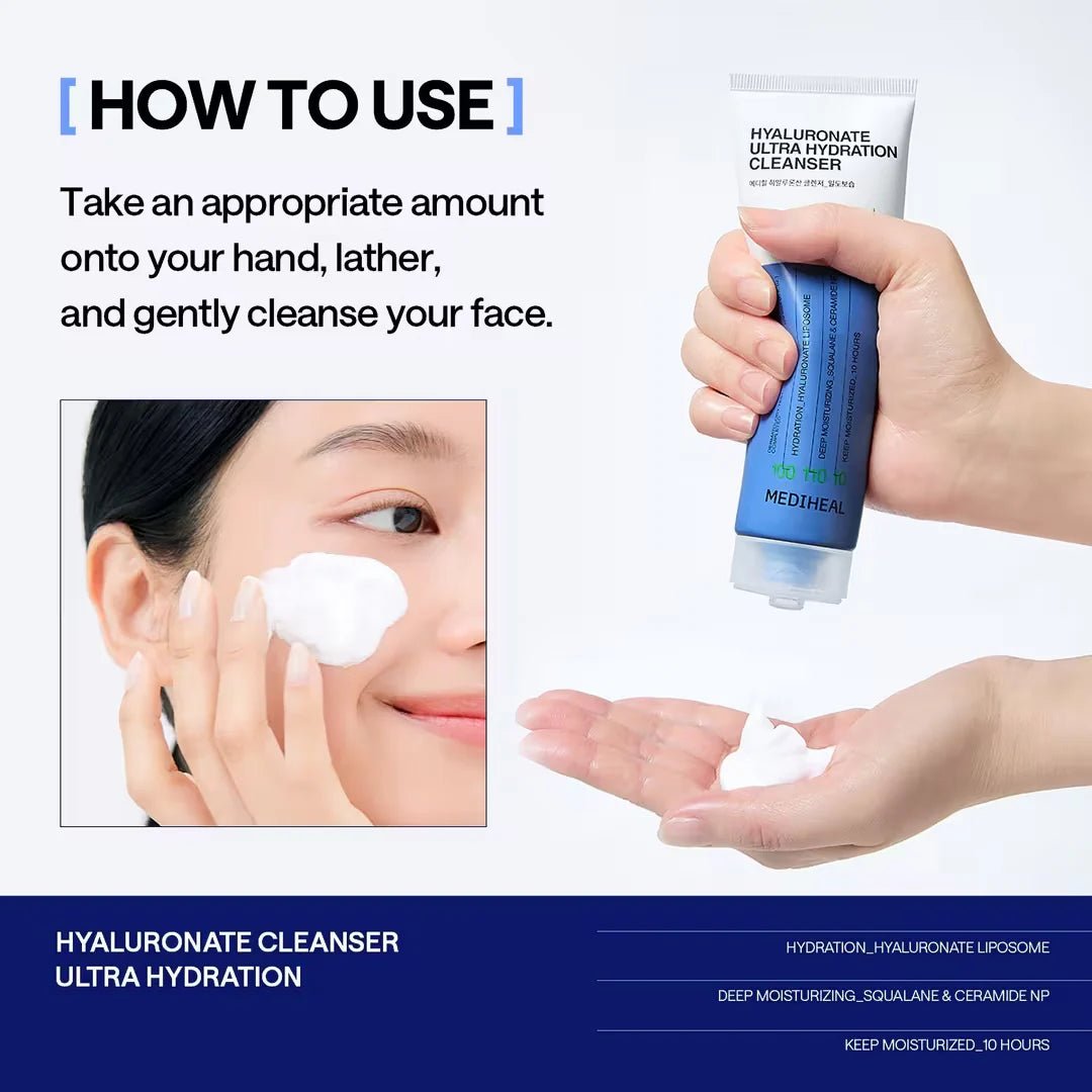 Mediheal Hyaluronate Cleanser_Ultra Hydration 120ml | Lakinza K - beauty Canada