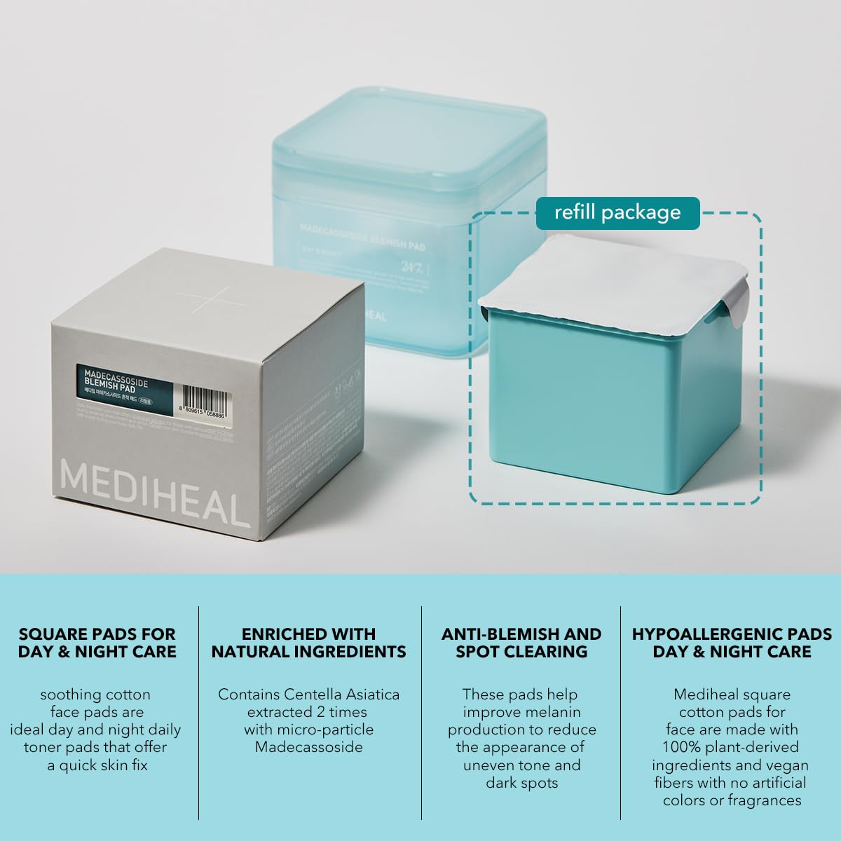Mediheal Madecassoside Blemish Pad 170ml / 100pads Lakinza K-beauty