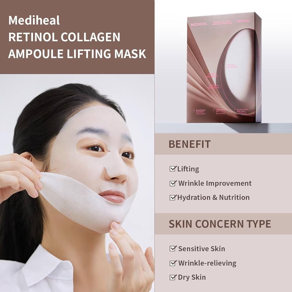 Mediheal Retinol Collagen Cream Lifting Mask 30ml Lakinza K-beauty