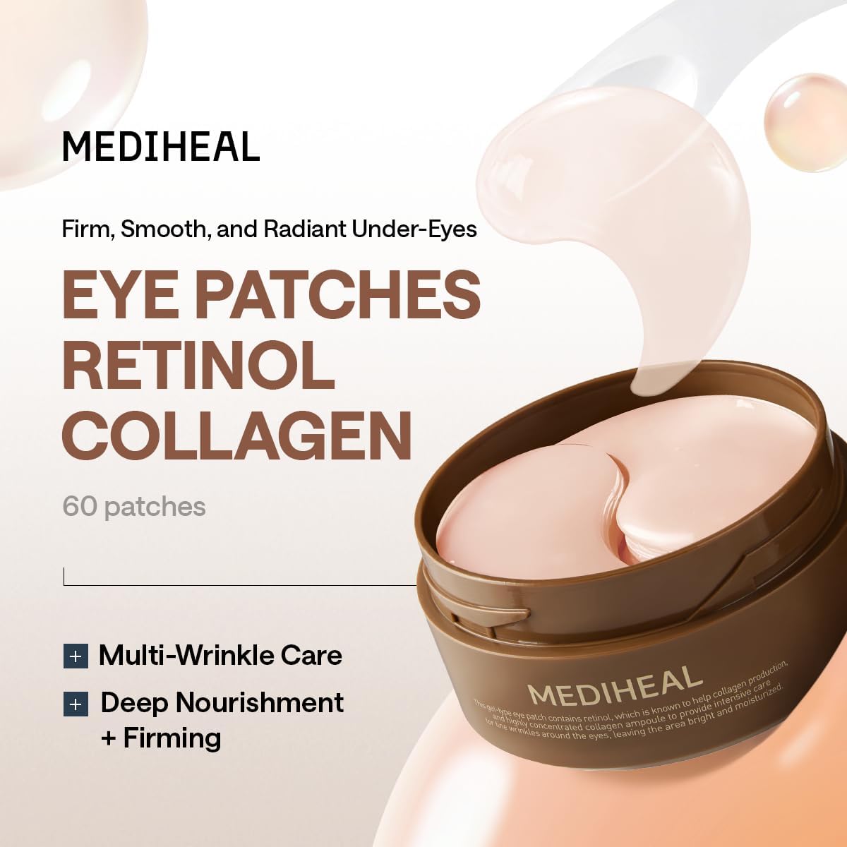 Mediheal Retinol Collagen Eye Ampoule Patch 60pcs Lakinza K-beauty