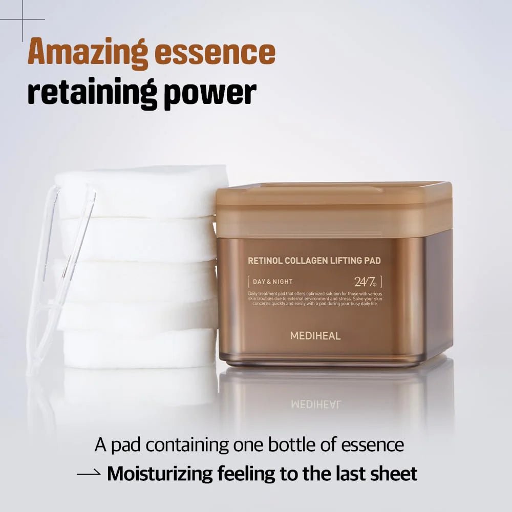 Mediheal Retinol Collagen Lifting Pad 180ml / 100pads | Lakinza K - beauty Canada