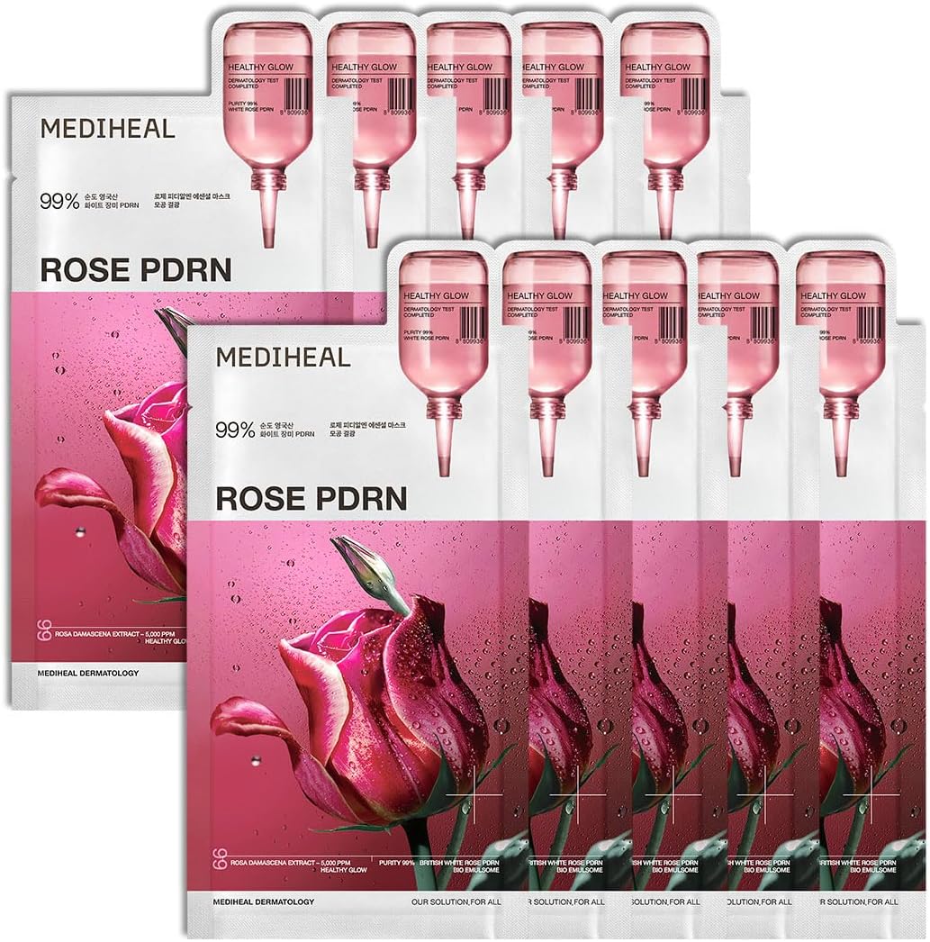 Mediheal Rose PDRN Essential Mask_Healthy Glow 24ml Lakinza K-beauty