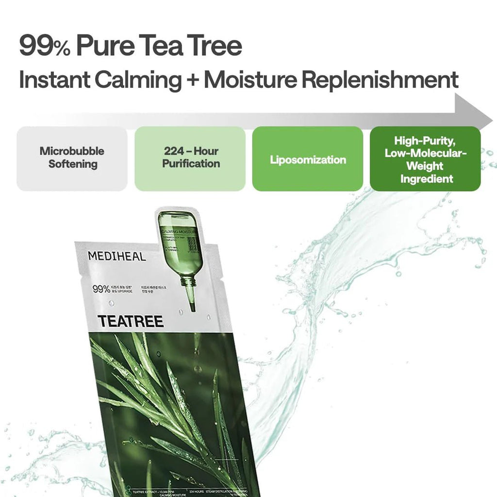 Mediheal Teatree Essential Mask Calming Moisture 24ml | Lakinza K - beauty Canada