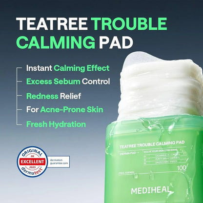 Mediheal Teatree Trouble Pad 170ml / 100pads | Lakinza K - beauty Canada