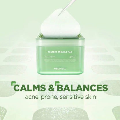 Mediheal Teatree Trouble Pad 170ml / 100pads | Lakinza K - beauty Canada