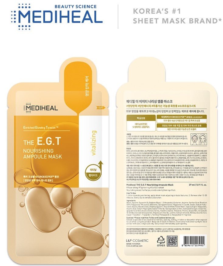 Mediheal The E.G.T Nourishing Ampoule Mask 24g Lakinza K-beauty