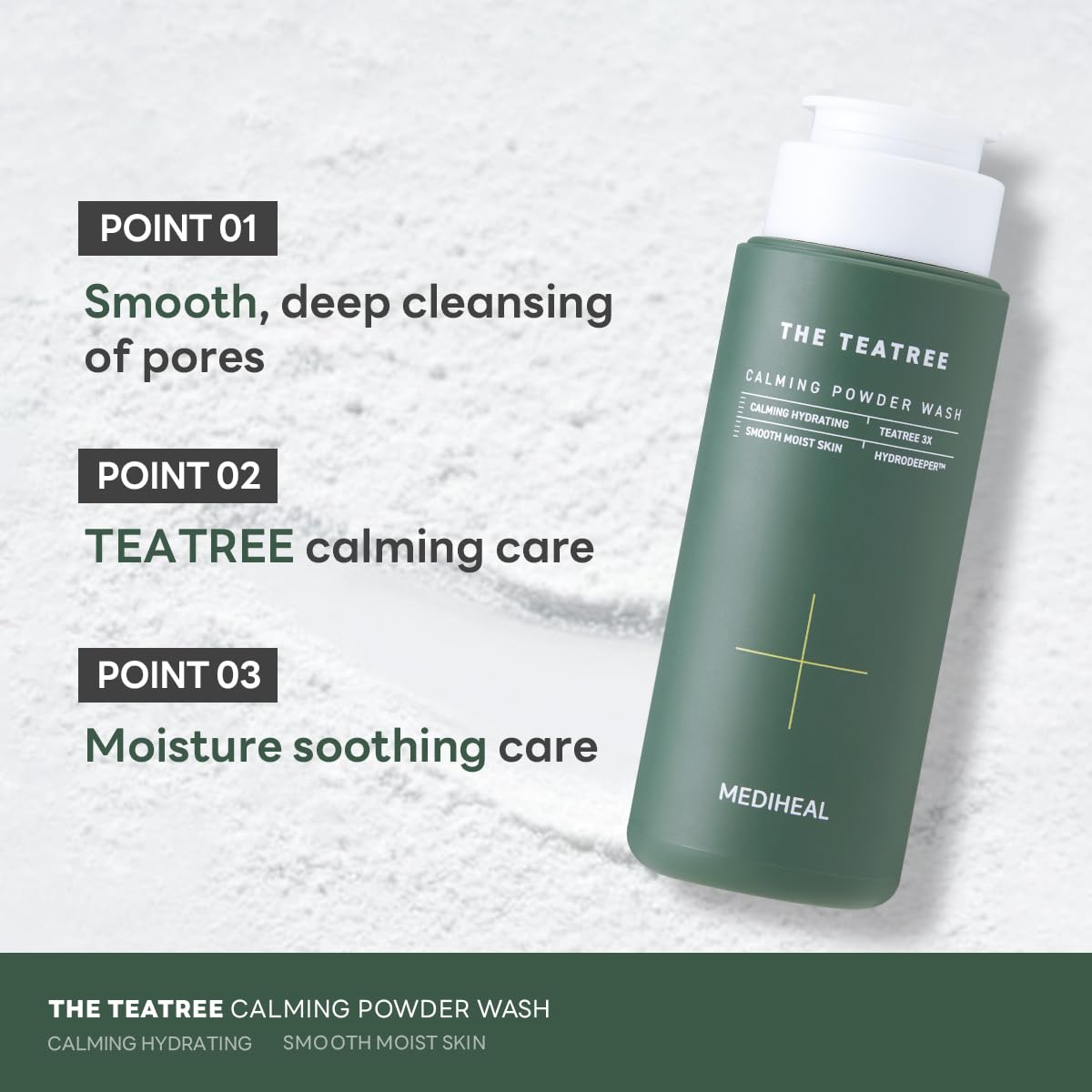 Mediheal The Teatree Calming Powder Wash 50g | Lakinza K - beauty Canada