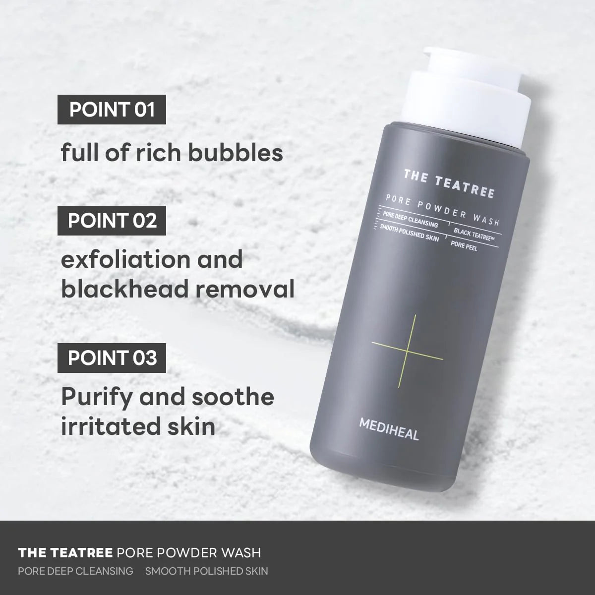 Mediheal The Teatree Pore Powder Wash 50g | Lakinza K - beauty Canada