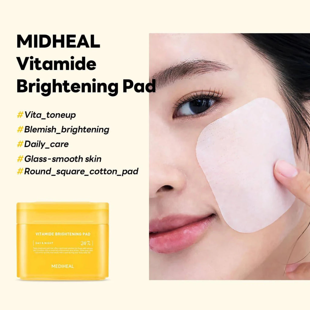 Mediheal Vitamide Brightening Pad 180ml / 100pads | Lakinza K - beauty Canada