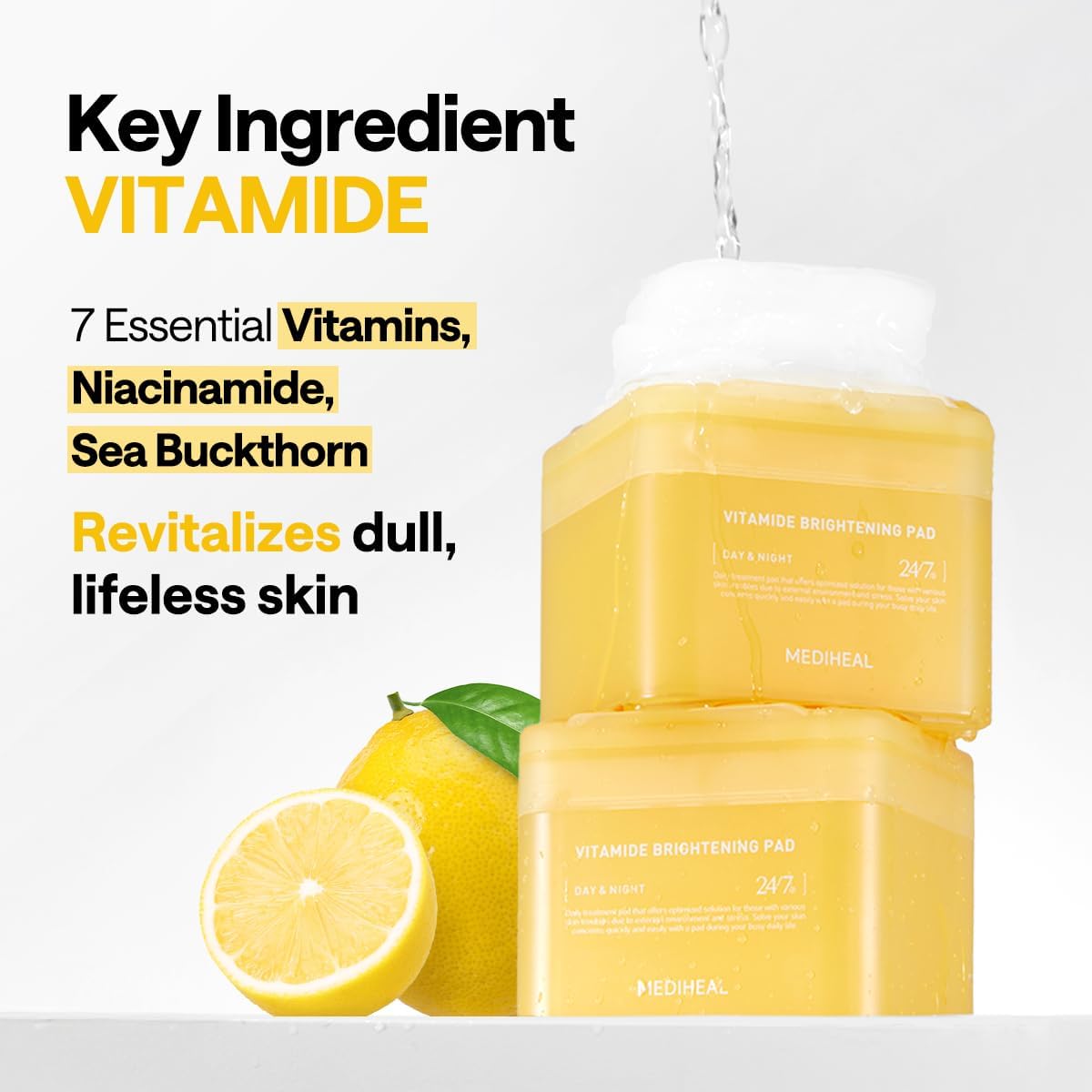 Mediheal Vitamide Brightening Pad 180ml / 100pads | Lakinza K - beauty Canada