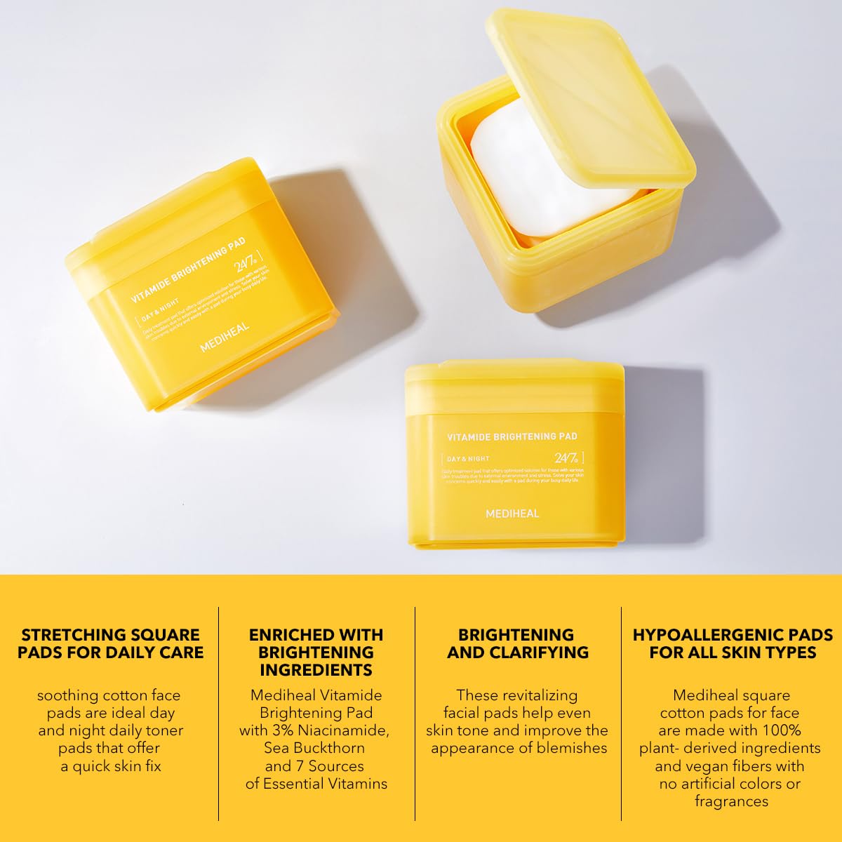 Mediheal Vitamide Brightening Pad 180ml / 100pads | Lakinza K - beauty Canada