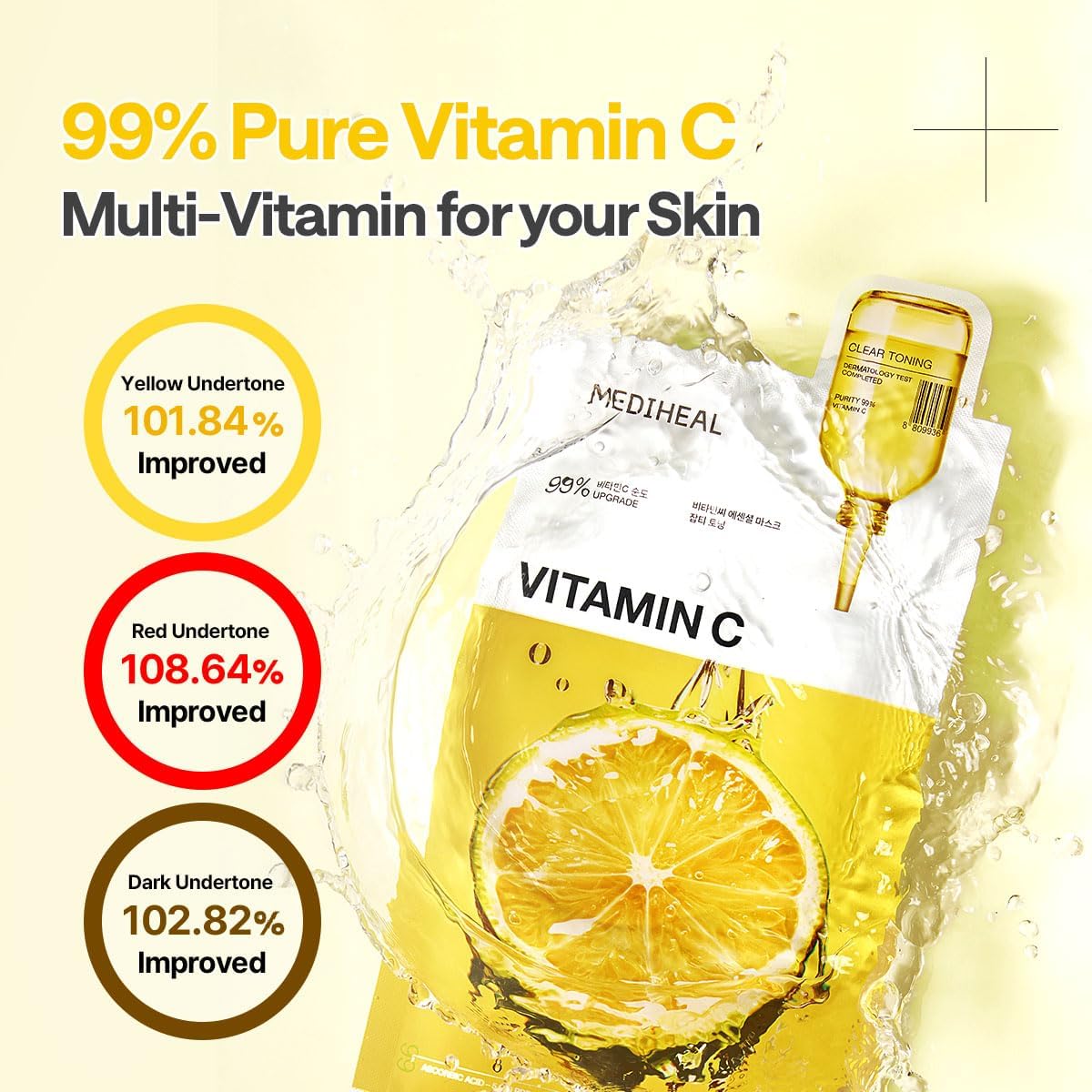 Mediheal Vitamin C Essential Mask_Clear Toning 24ml Lakinza K-beauty