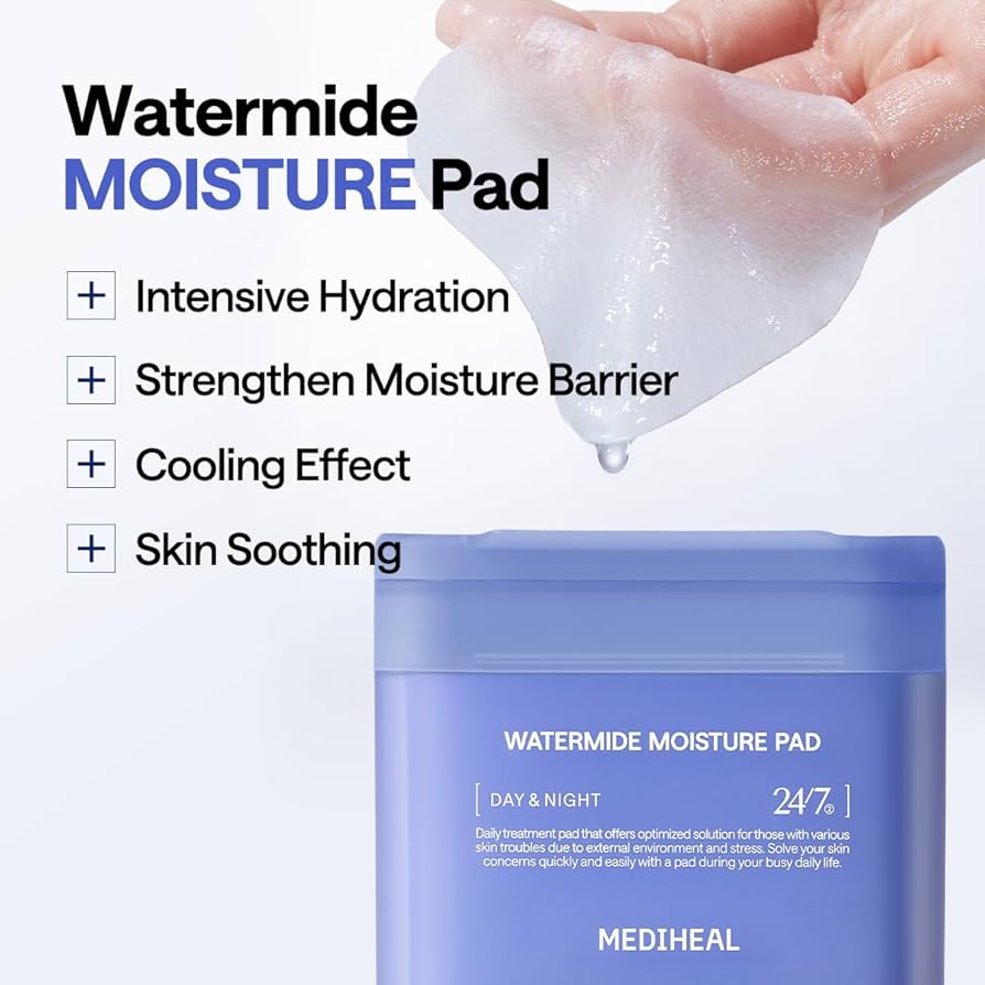 Mediheal Watermide Moisture Pad 170ml / 100pads | Lakinza K - beauty Canada