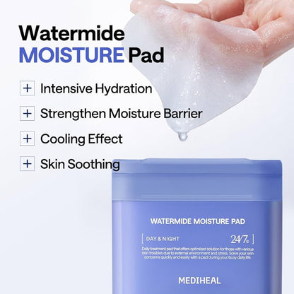 Mediheal Watermide Moisture Pad 170ml / 100pads | Lakinza K - beauty Canada