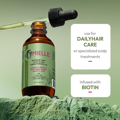 Mielle Organics Rosemary Mint Scalp & Hair Strengthening Oil 2oz | Lakinza K - beauty Canada
