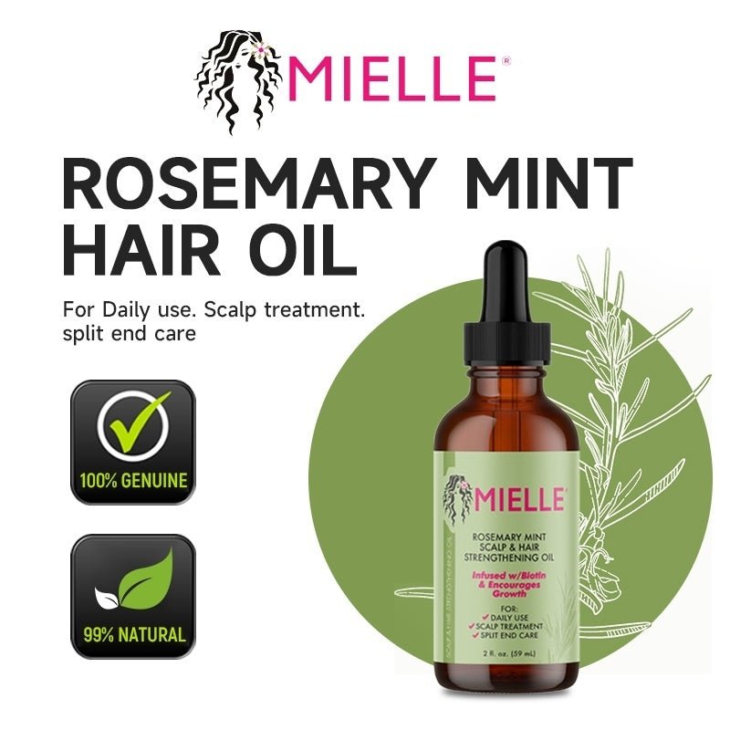 Mielle Organics Rosemary Mint Scalp & Hair Strengthening Oil 2oz Lakinza K-beauty