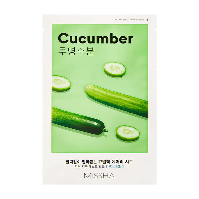 MISSHA Airy Fit Sheet Mask Cucumber Lakinza K-beauty