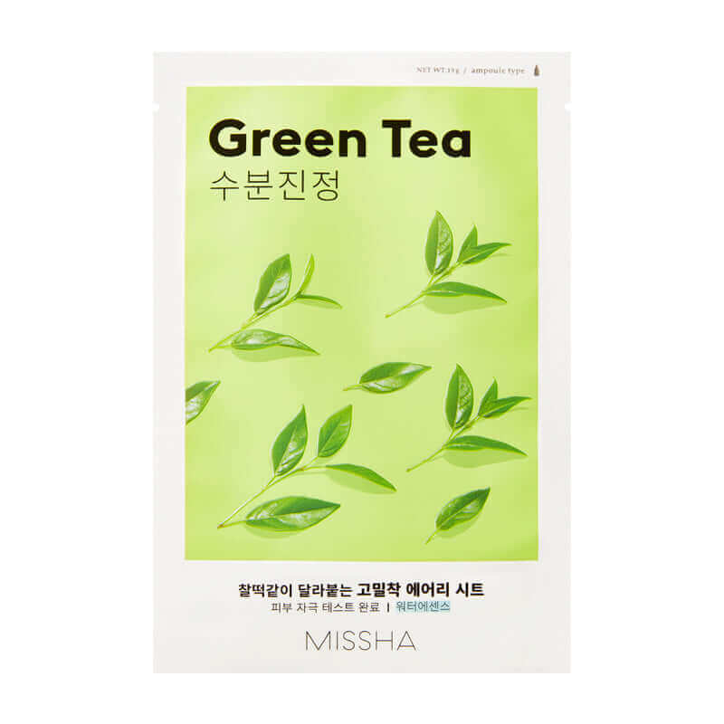 MISSHA Airy Fit Sheet Mask Green Tea Lakinza K-beauty