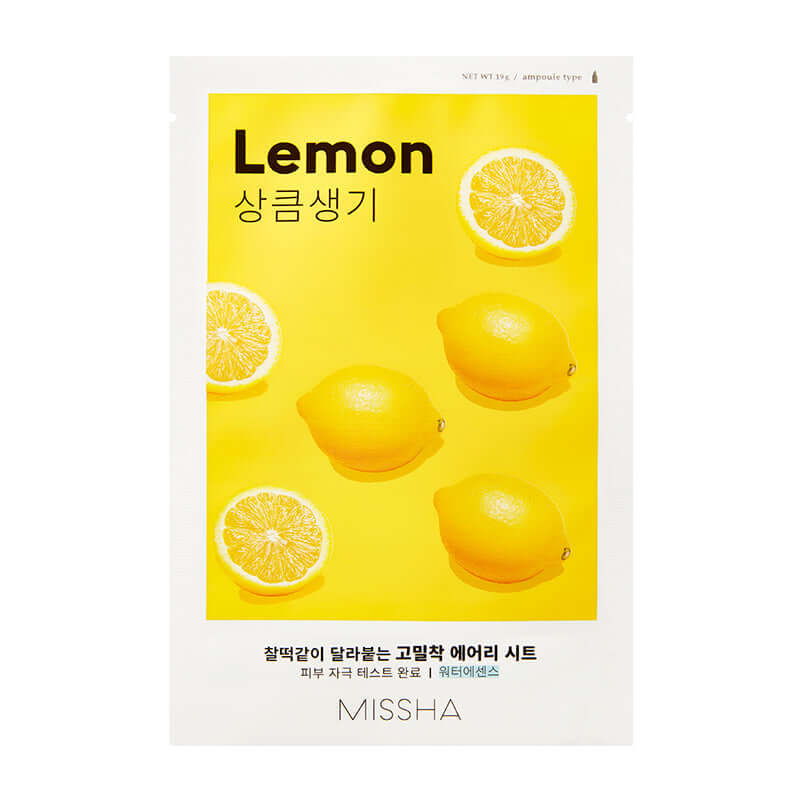 MISSHA Airy Fit Sheet Mask Lemon Lakinza K-beauty