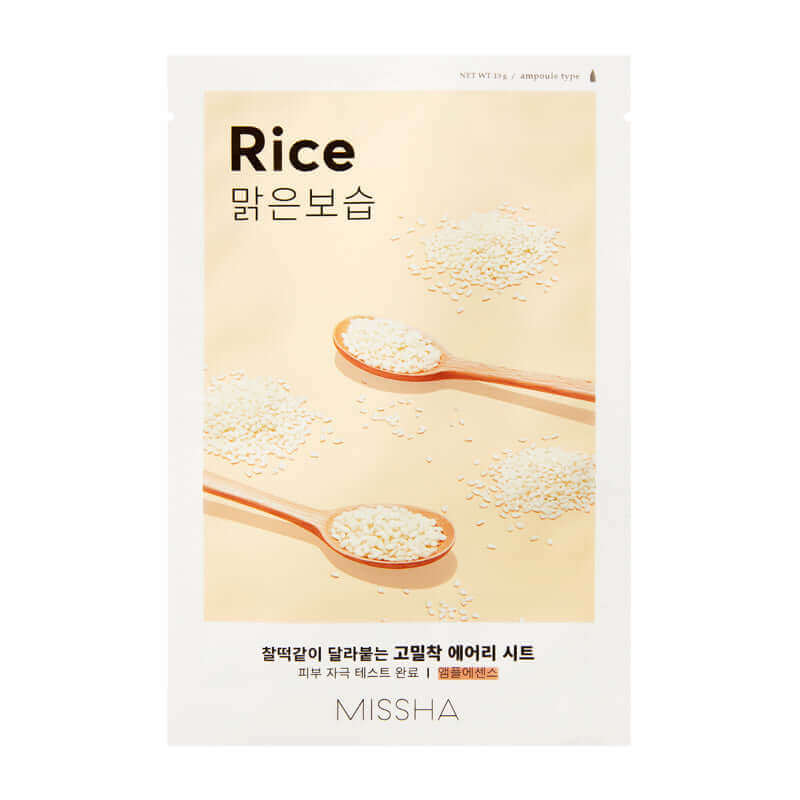 MISSHA Airy Fit Sheet Mask Rice Lakinza K-beauty