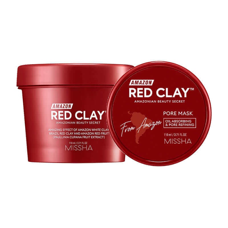 MISSHA Amazon Red Clay Pore Mask 110ml Lakinza K-beauty