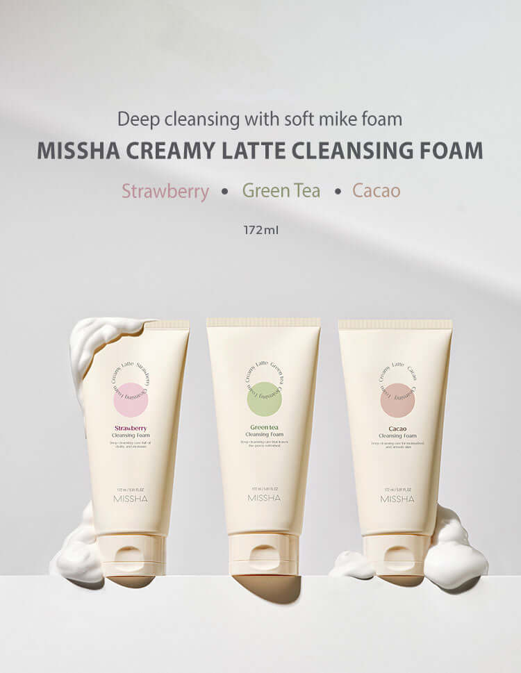 MISSHA Creamy Latte Cleansing Foam 172ml Lakinza K-beauty