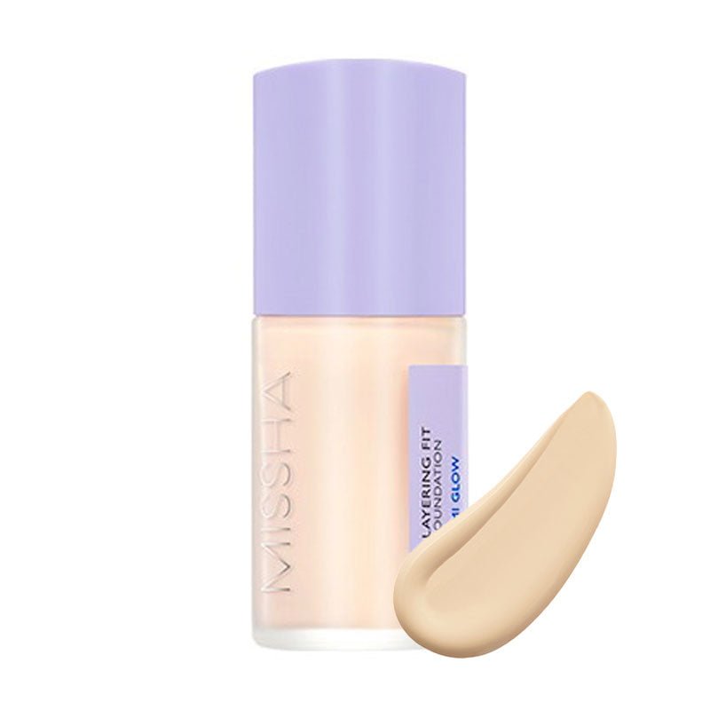 MISSHA Layering Fit Foundation Semi Glow Set 30ml Lakinza K-beauty