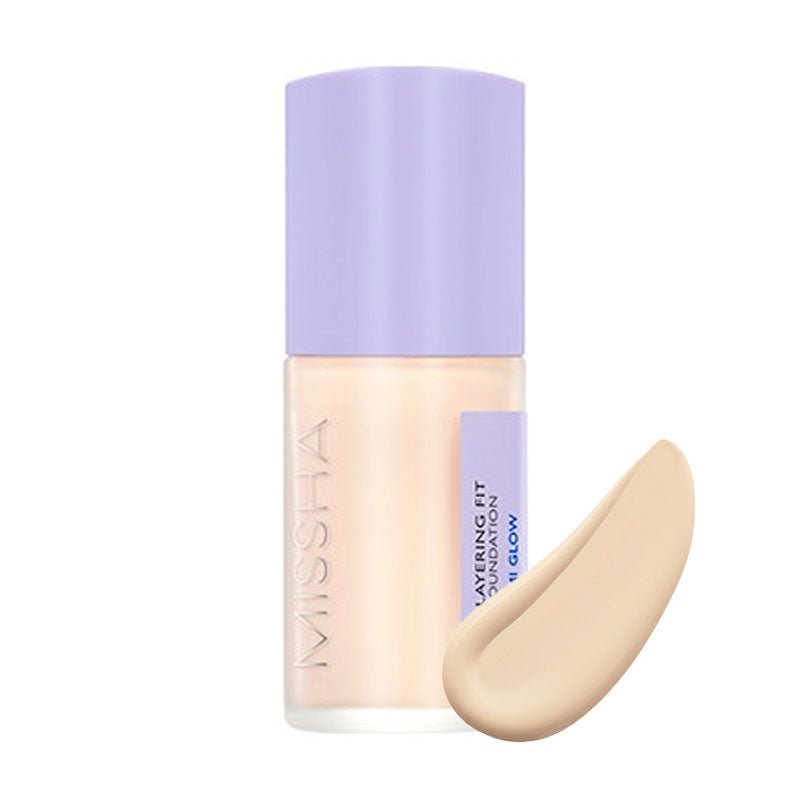 MISSHA Layering Fit Foundation Semi Glow Set 30ml Lakinza K-beauty