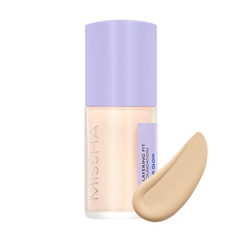 MISSHA Layering Fit Foundation Semi Glow Set 30ml Lakinza K-beauty
